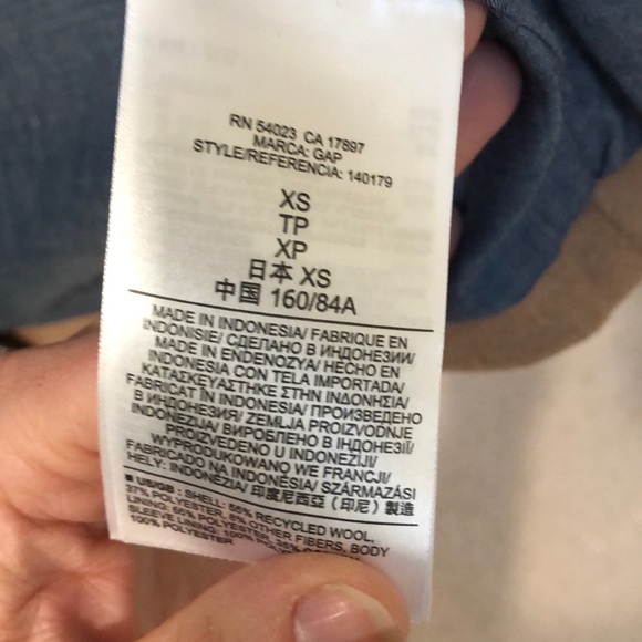 GAP Woolblend Biker Coat - Picture 6 of 6